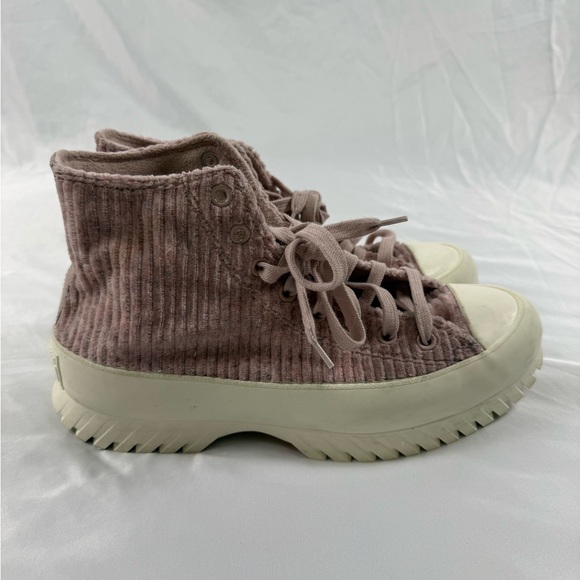 Converse Run Star Hike Platform High Top Sneakers Corduroy Pink Women’s 10.5 - Picture 4 of 6